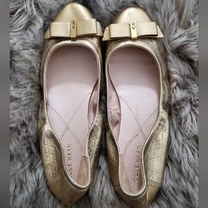 Cole Haan Gold Flats
